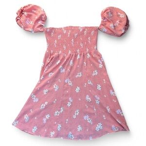 Forever Collectibles Pink Floral Mini Dress